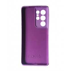 Husa telefon compatibila cu Samsung Galaxy S21 Ultra, Mov, Cu interior de catifea, 382HT