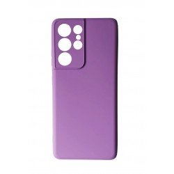 Husa telefon compatibila cu Samsung Galaxy S21 Ultra, Mov, Cu interior de catifea, 382HT