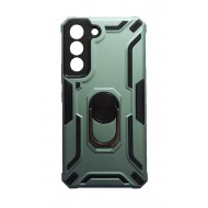 Husa telefon compatibila cu Samsung Galaxy S22 Plus, Powerful, Inel si placuta metalica, HT101