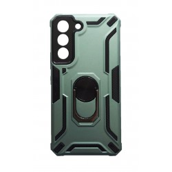 Husa telefon compatibila cu Samsung Galaxy S22 Plus, Powerful, Inel si placuta metalica, HT101