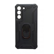 Husa telefon compatibila cu Samsung Galaxy S22 Plus, Powerful, Inel si placuta metalica, HT105