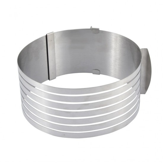 Inel feliator blat de tort ajustabil 8 cm, 16-20 cm, otel inoxidabil, 145COF
