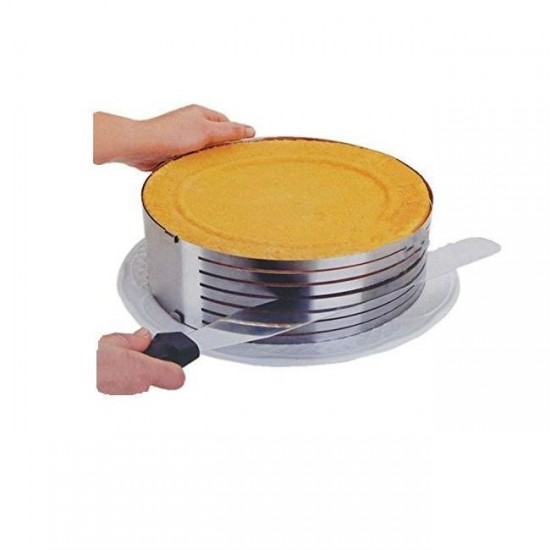 Inel feliator blat de tort ajustabil 8 cm, 16-20 cm, otel inoxidabil, 145COF