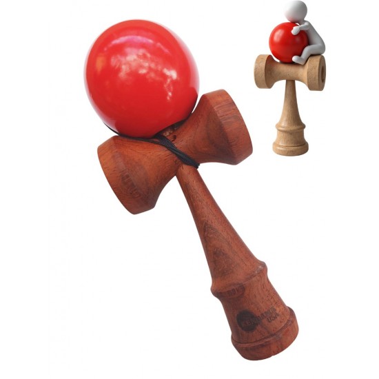 Kendama din lemn natural, Bila lemn + Sticker pentru telefon, 146KD