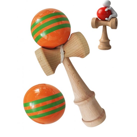 Kendama profesionala, Bila din lemn + Sticker pentru telefon, 88KD Kendama profesionala, Bila din lemn + Sticker pentru telefon, 88KD