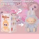 Jucarie de plus Labubu The Monsters – include un plus surpriza si 6 stickere Labubu waterproof pentru telefon, LA1