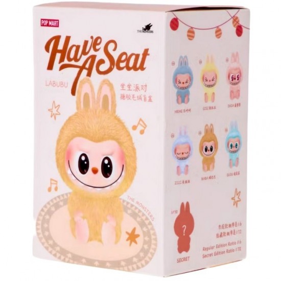 Jucarie de plus Labubu The Monsters – include un plus surpriza si 6 stickere Labubu waterproof pentru telefon, LA1