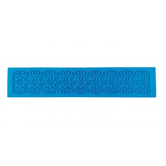 Matrita silicon pentru fondat, pentru decorare torturior,  Albastru, 39 cm, 494COF