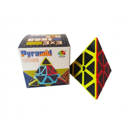 Cub Magic Pyraminx 3x3x3, Fanxin, Fibra de carbon, 503CUB