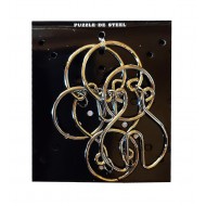Puzzle brain twister din metal, Pentru copii si adolescenti, 10 cm, 476CUB-6 Puzzle brain twister din metal, Pentru copii si adolescenti, 10 cm, 476CUB-6