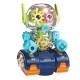 Robot Transparent Gear, Canta si lumineaza, Verde, 17133SX