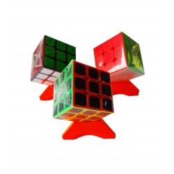 Set 10 Suporti universali pentru cuburi, toate marcile si dimensiunile Magic Cub, Portocaliu, 431CUB-1 Set 10 Suporti universali pentru cuburi, toate marcile si dimensiunile Magic Cub, Portocaliu, 431CUB-1