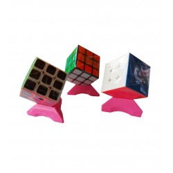 Set 10 Suporti universali pentru cuburi, toate marcile si dimensiunile Magic Cub, Roz, 433CUB-1 Set 10 Suporti universali pentru cuburi, toate marcile si dimensiunile Magic Cub, Roz, 433CUB-1