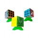 Set 10 Suporti universali pentru cuburi, toate marcile si dimensiunile Magic Cub, Verde, 435CUB-1