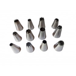 Set 12 duiuri ornat din inox, 5 cm, 362COF