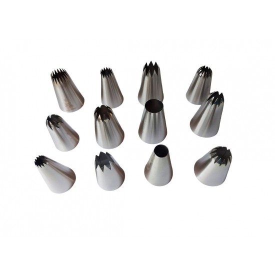 Set 12 duiuri ornat din inox, 5 cm, 362COF