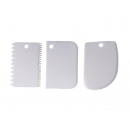 Set 3 Spatule flexibile pentru Ornare torturi, Alb, 11 cm, 323COF-2 Set 3 Spatule flexibile pentru Ornare torturi, Alb, 11 cm, 323COF-2
