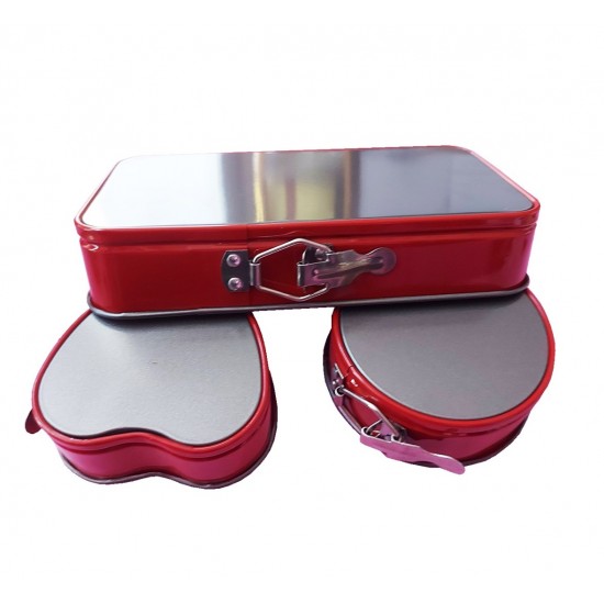 Set 3 Tavi mini pentru prajituri, Dreptunghiular, rotund, inima,156COF Set 3 Tavi mini pentru prajituri, Dreptunghiular, rotund, inima,156COF