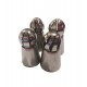 Set 4 duiuri ornat din inox, Russia, 5.5 cm, 136COF