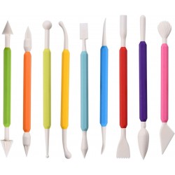 Set 9 Instrumente de modelat pentru cofetarie, Multicolor, 17 cm, 369COF