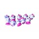 Set decupatoare Cifre cu ejector, 10 de piese, pentru cofetarie si patiserie, Roz, 286COF