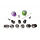 Set  duiuri de ornat prajituri din inox, 15 Accesoii, 4 cm, 361COF