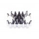Set duiuri ornat din inox, 26 piese, 206COF