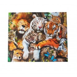 Set pictura cu diamante 5D, Model Animale salbatice, 50 cm, 174918C-9