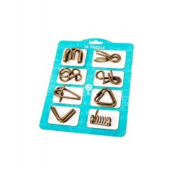 Set  puzzle Brain Twister 8 jocuri din Metal, pentru copii si adolescenti, 392CUB-1
