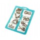 Set  puzzle Brain Twister 8 jocuri din Metal, pentru copii si adolescenti, 392CUB-1