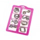 Set  puzzle Brain Twister 8 jocuri din Metal, pentru copii si adolescenti, 393CUB-1