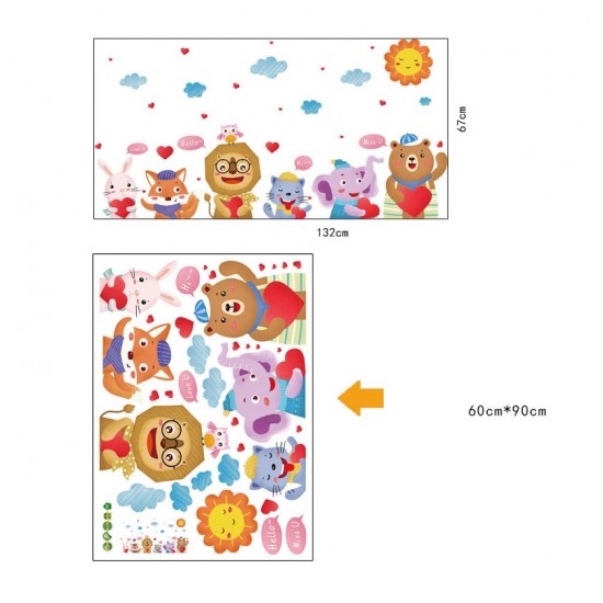 Sticker decorativ, Animale, 132 cm, 765STK Sticker decorativ, Animale, 132 cm, 765STK