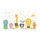 Sticker decorativ, Animalute, 126 cm, 804STK