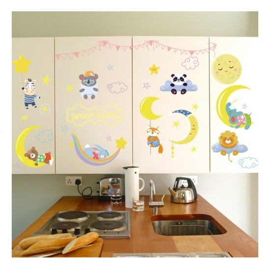 Sticker decorativ, Animalute, Sweet dreams, 79 cm, 725STK