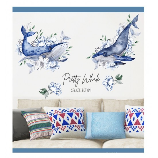 Sticker decorativ, Balene, 115 cm, 748STK