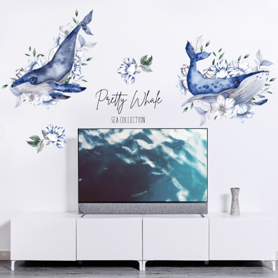 Sticker decorativ, Balene, 115 cm, 748STK
