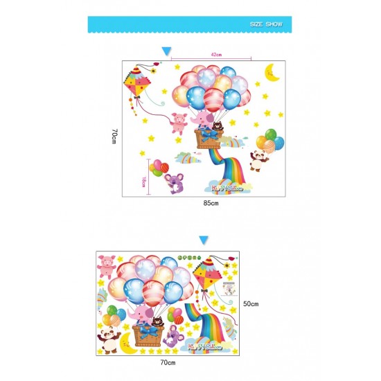 Sticker decorativ, Baloane, Happy balloon, 85 cm, 714STK Sticker decorativ, Baloane, Happy balloon, 85 cm, 714STK