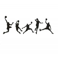 Sticker decorativ, Baschetbalisti, 126 cm, 811STK