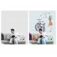 Sticker decorativ, Bicicleta, Better days, 95 cm, 708STK