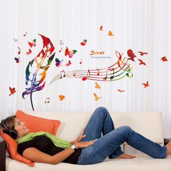 Sticker decorativ, Birds, 119 cm, 718STK Sticker decorativ, Birds, 119 cm, 718STK