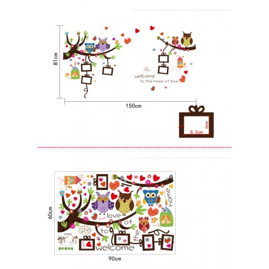 Sticker decorativ, Bufnite 150 cm, 745STK Sticker decorativ, Bufnite 150 cm, 745STK