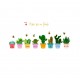 Sticker decorativ, Cactusi, 115 cm, 816STK
