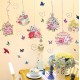 Sticker decorativ, Colivii cu flori, 150 cm, 776STK