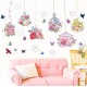 Sticker decorativ, Colivii cu flori, 150 cm, 776STK