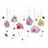 Sticker decorativ, Colivii cu flori, 150 cm, 776STK