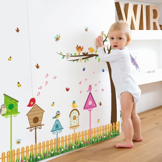Sticker decorativ, Colivii cu pasari si fluturi, 85 cm, 752STK Sticker decorativ, Colivii cu pasari si fluturi, 85 cm, 752STK