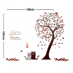 Sticker decorativ, Copac, 140 cm, 737STK