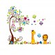Sticker decorativ, Copacul cu animale, 180 cm, 754STK Sticker decorativ, Copacul cu animale, 180 cm, 754STK