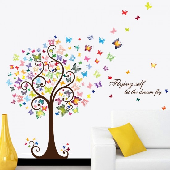 Sticker decorativ, Copacul cu fluturi, 130 cm, 799STK Sticker decorativ, Copacul cu fluturi, 130 cm, 799STK