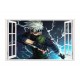 Sticker decorativ, Fereastra 3D, Anime, 85 cm, 1002STK
